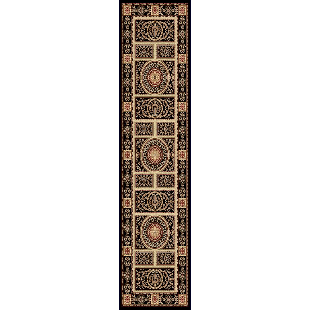 Dynamic Rugs 58021-090 Legacy 2.2 Ft. X 7.7 Ft. Finished Runner Rug in Black